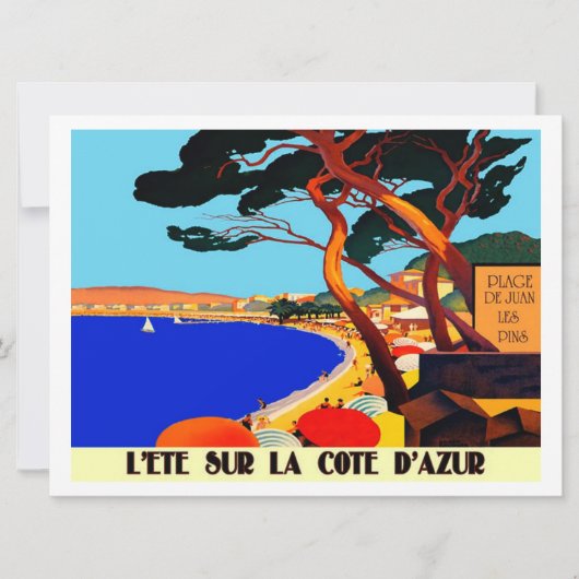  Frans reisbureau Cote D'Azur Kaart (Voorkant)