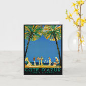  Frans reisbureau Cote D'Azur Kaart (Gele Bloem)