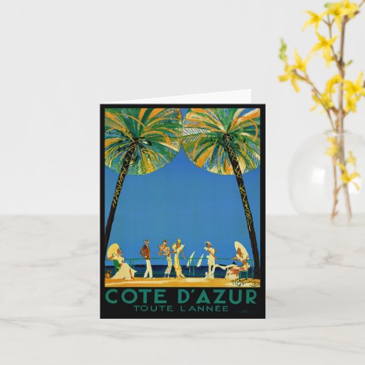  Frans reisbureau Cote D'Azur Kaart (Gele Bloem)