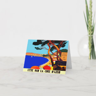  Frans reisbureau Cote D'Azur Kaart