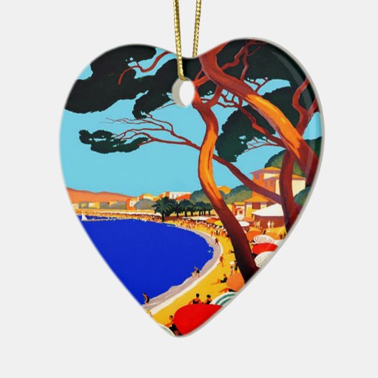  Frans reisbureau Cote D'Azur Keramisch Ornament (Links)