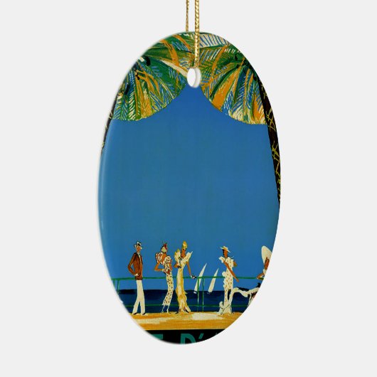 Frans reisbureau Cote D'Azur Keramisch Ornament (Rechts)