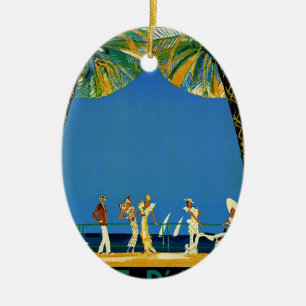  Frans reisbureau Cote D'Azur Keramisch Ornament