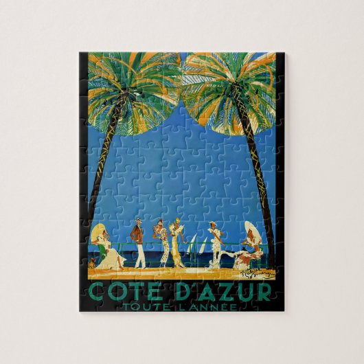 Frans reisbureau Cote D'Azur Legpuzzel (Verticaal)