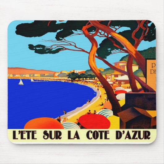  Frans reisbureau Cote D'Azur Muismat (Voorkant)