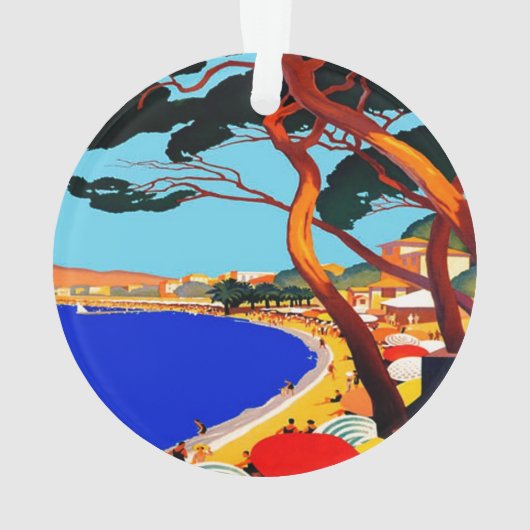  Frans reisbureau Cote D'Azur Ornament (achterkant)