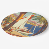  Frans reisbureau Cote D'Azur Papieren Bordje (Gekanteld)