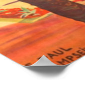  Frans reisbureau Cote D'Azur Poster (Hoek)