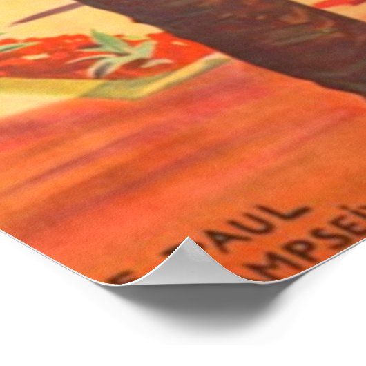 Frans reisbureau Cote D'Azur Poster (Hoek)