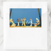  Frans reisbureau Cote D'Azur Rechthoekige Sticker (Tas)