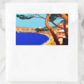  Frans reisbureau Cote D'Azur Rechthoekige Sticker (Tas)