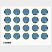  Frans reisbureau Cote D'Azur Ronde Sticker (Vel)