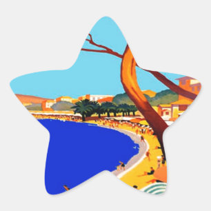  Frans reisbureau Cote D'Azur Ster Sticker