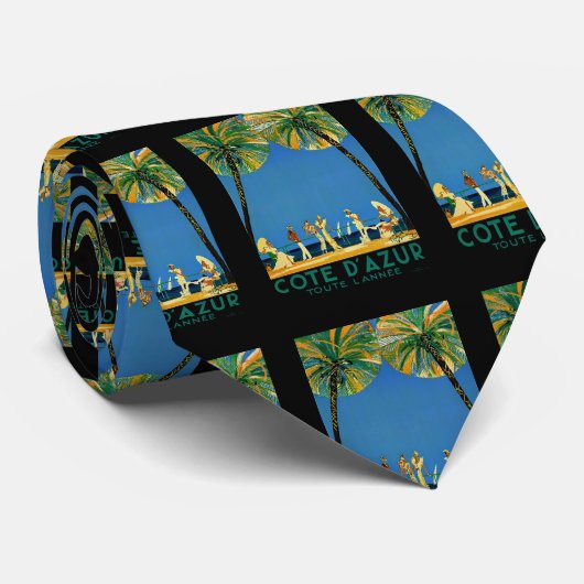  Frans reisbureau Cote D'Azur Stropdas (Opgerold)