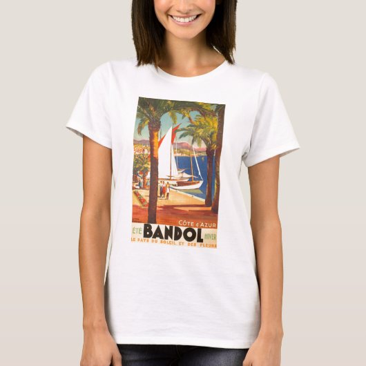 Frans reisbureau Cote D'Azur T-shirt (Voorkant)