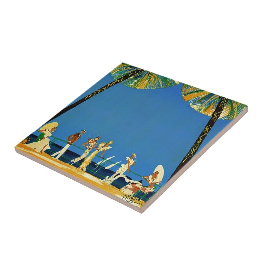  Frans reisbureau Cote D'Azur Tegeltje (Zijkant)