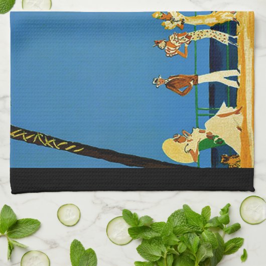  Frans reisbureau Cote D'Azur Theedoek (Gevouwen)