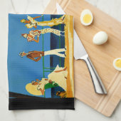  Frans reisbureau Cote D'Azur Theedoek (Quarter Fold)