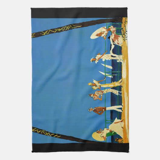  Frans reisbureau Cote D'Azur Theedoek (Verticaal)