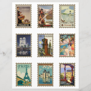 Frans reisbureau Faux Stamps Paris
