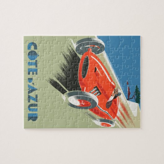  Frans reisposter Cote Du Azur Legpuzzel (Horizontaal)