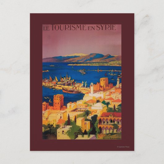 Frans reisposter, Toerisme in Syrië Briefkaart (Voorkant)