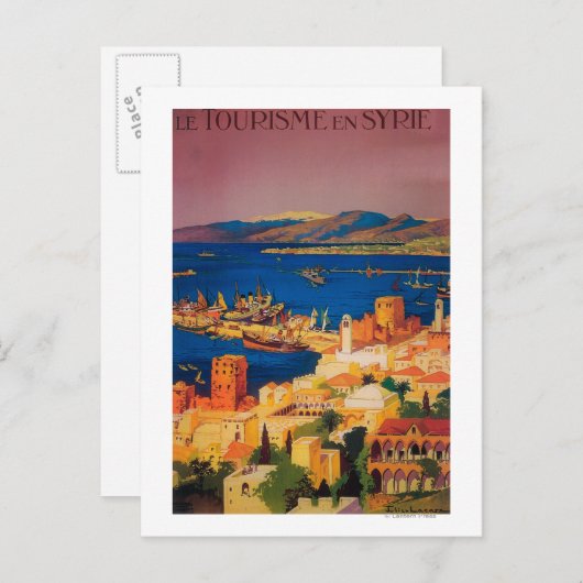 Frans reisposter, Toerisme in Syrië Briefkaart (Voorkant / Achterkant)