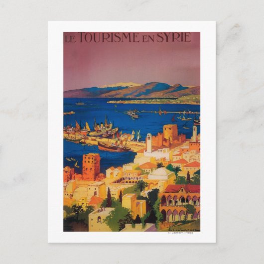 Frans reisposter, Toerisme in Syrië Briefkaart (Voorkant)