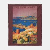 Frans reisposter, Toerisme in Syrië Fleece Deken (Voorkant)
