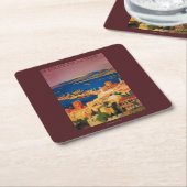 Frans reisposter, Toerisme in Syrië Kartonnen Onderzetters (Schuin)