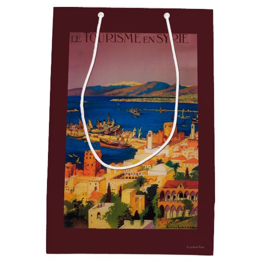 Frans reisposter, Toerisme in Syrië Medium Cadeauzakje (Achterkant)