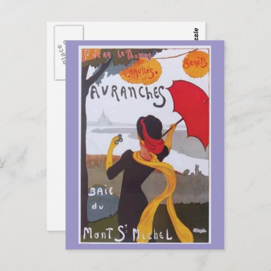 Frans reisvisum 1910 Briefkaart (Voorkant / Achterkant)