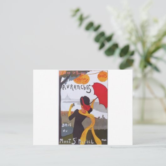  Frans reisvisum 1910 Briefkaart (Staand voorkant)