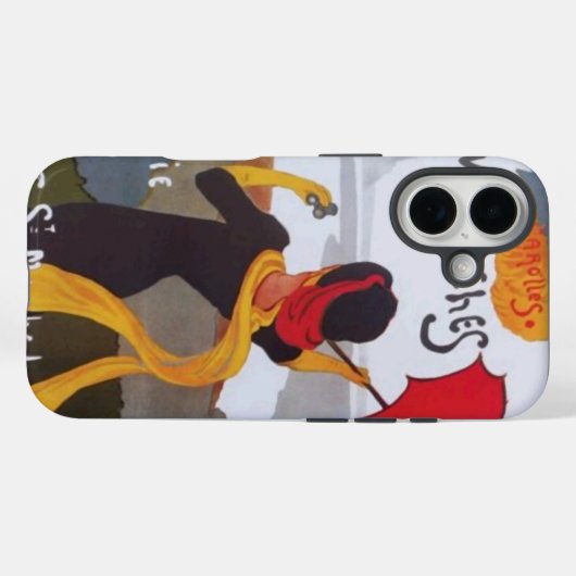  Frans reisvisum 1910 Case-Mate iPhone Case (Achterkant (horizontaal))