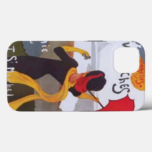  Frans reisvisum 1910 Case-Mate iPhone Case (Achterkant (horizontaal))