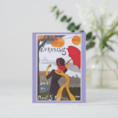 Frans reisvisum 1910 Feestdagenkaart (Staand voorkant)