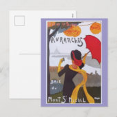 Frans reisvisum 1910 Feestdagenkaart (Voorkant / Achterkant)