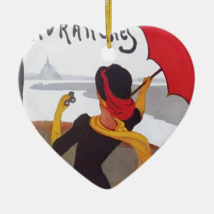  Frans reisvisum 1910 Keramisch Ornament