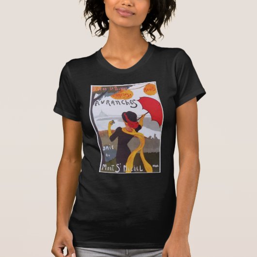 Frans reisvisum 1910 T-shirt (Voorkant)