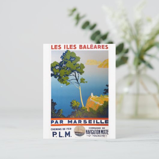  Frans reizen Balearen Briefkaart (Staand voorkant)