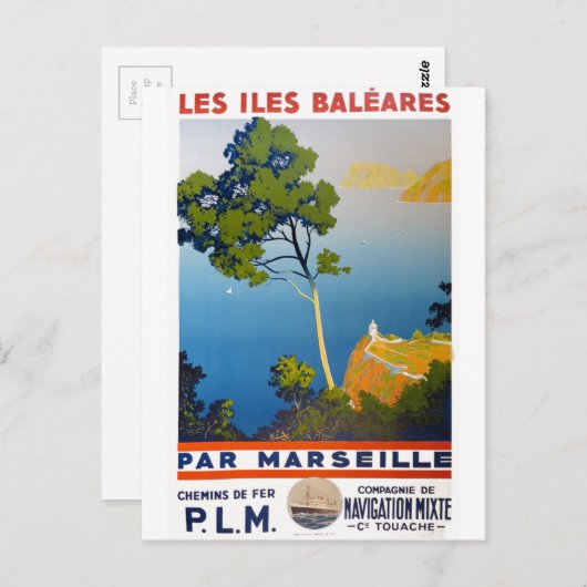  Frans reizen Balearen Briefkaart (Voorkant / Achterkant)