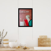 Frans restaurant Art Deco poster frans (Keuken)