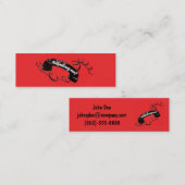 Frans Reto Visitekaartje Corded Telephone Red (Voorkant / Achterkant)