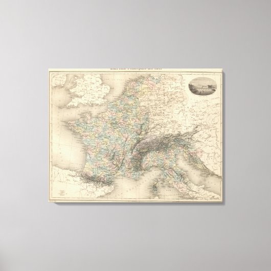 Frans Rijk in 1811 Canvas Afdruk (Voorkant)