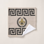 Frans Rijk Revival Fleur de Lis Gast / Cadeau Bad Handdoek (Wasdoekje)
