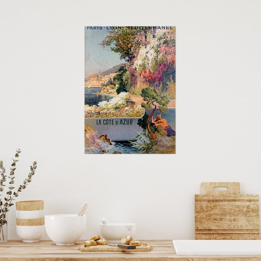 Frans Riviera adverteren Poster (Keuken)