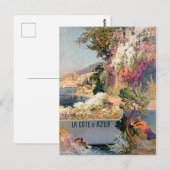  Frans Riviera adverteren Poster Briefkaart (Voorkant / Achterkant)