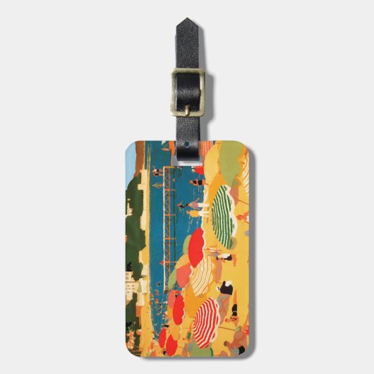  Frans Riviera Beach Bagagelabel (Voorkant verticaal)