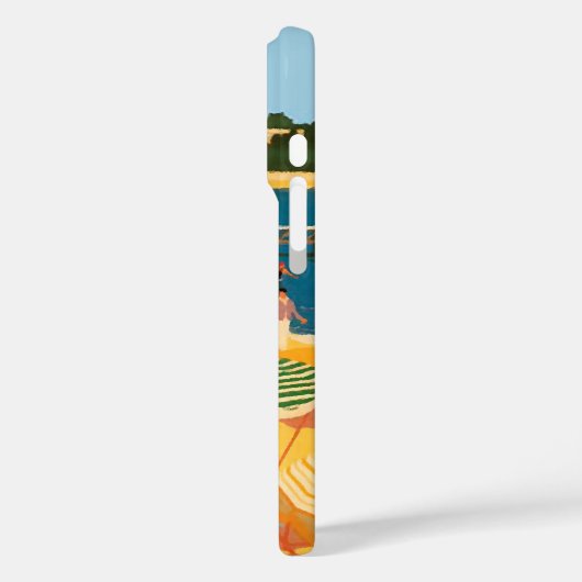  Frans Riviera Beach Case-Mate iPhone Case (Achterkant / Links)