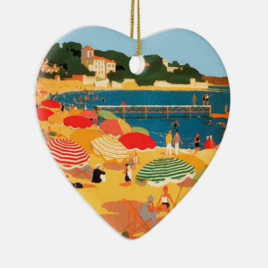 Frans Riviera Beach Keramisch Ornament (Rechts)